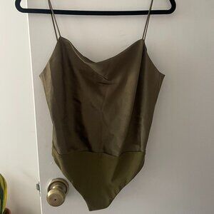 Alice and Olivia Harmon Harmon Body Suit (Green)